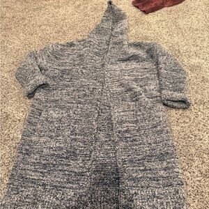 Barefoot Dreams Gray Hooded Cardigan